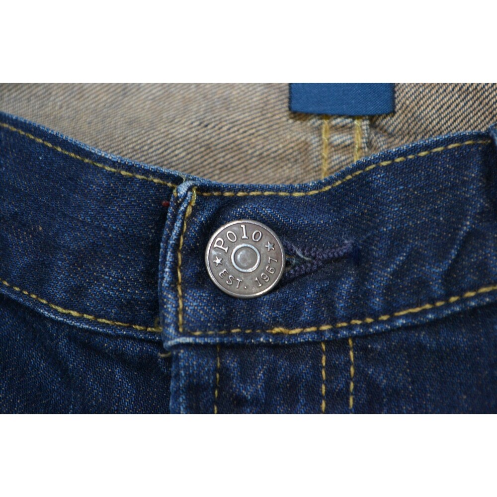 Polo Ralph Lauren Jeans Mens 35X32 Blue Authentic Straight Leg Denim - Picture 8 of 16